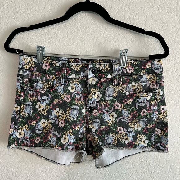 Disney Pants - Disney Lilo & Stitch Jean Short Shorts Cutoff Low Rise Juniors Size 9